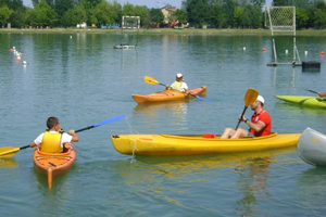 in canoa ai laghetti curiel a campogalliano