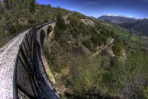 ciclabile sull' ex ferrovia spoleto-norcia
