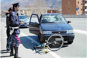 incidente auto bici