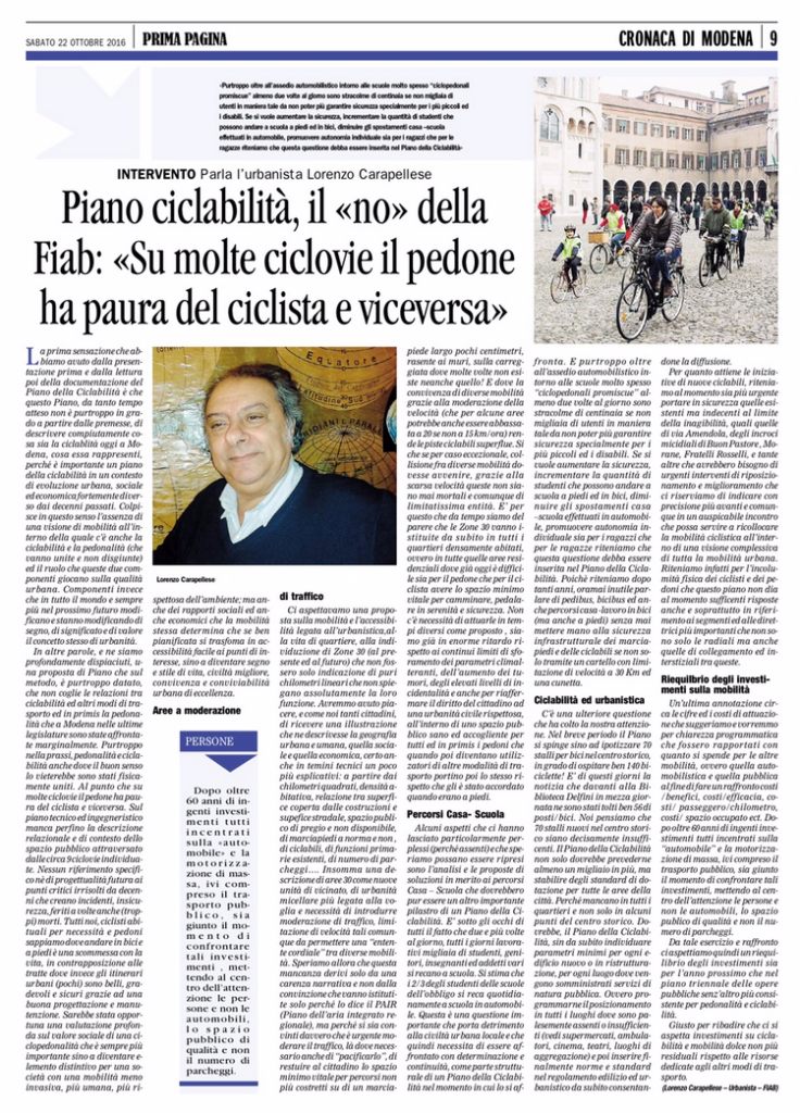 articolo prima pagina