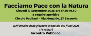 Incontro pubblico "Facciamo pace con la natura" @ Sassuolo